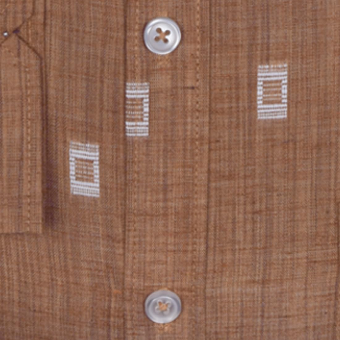 ACCOX Men's Breathable Cotton Linen Long Sleeves Regular Fit Printed Formal Shirt for Men (O_GCR348)