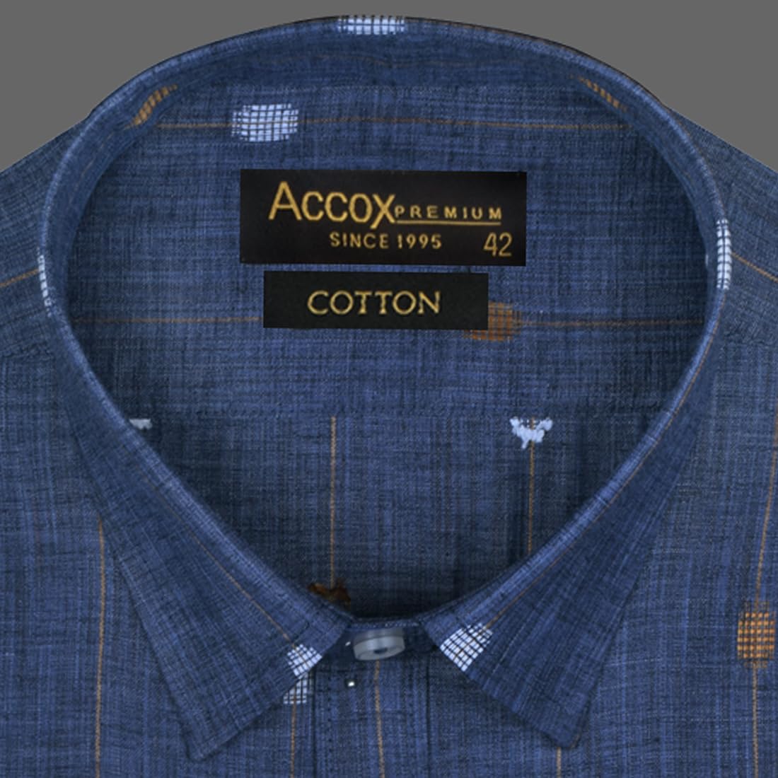 Accox Men's Cotton Printed Formal Shirt (B0DJR8V4J8)