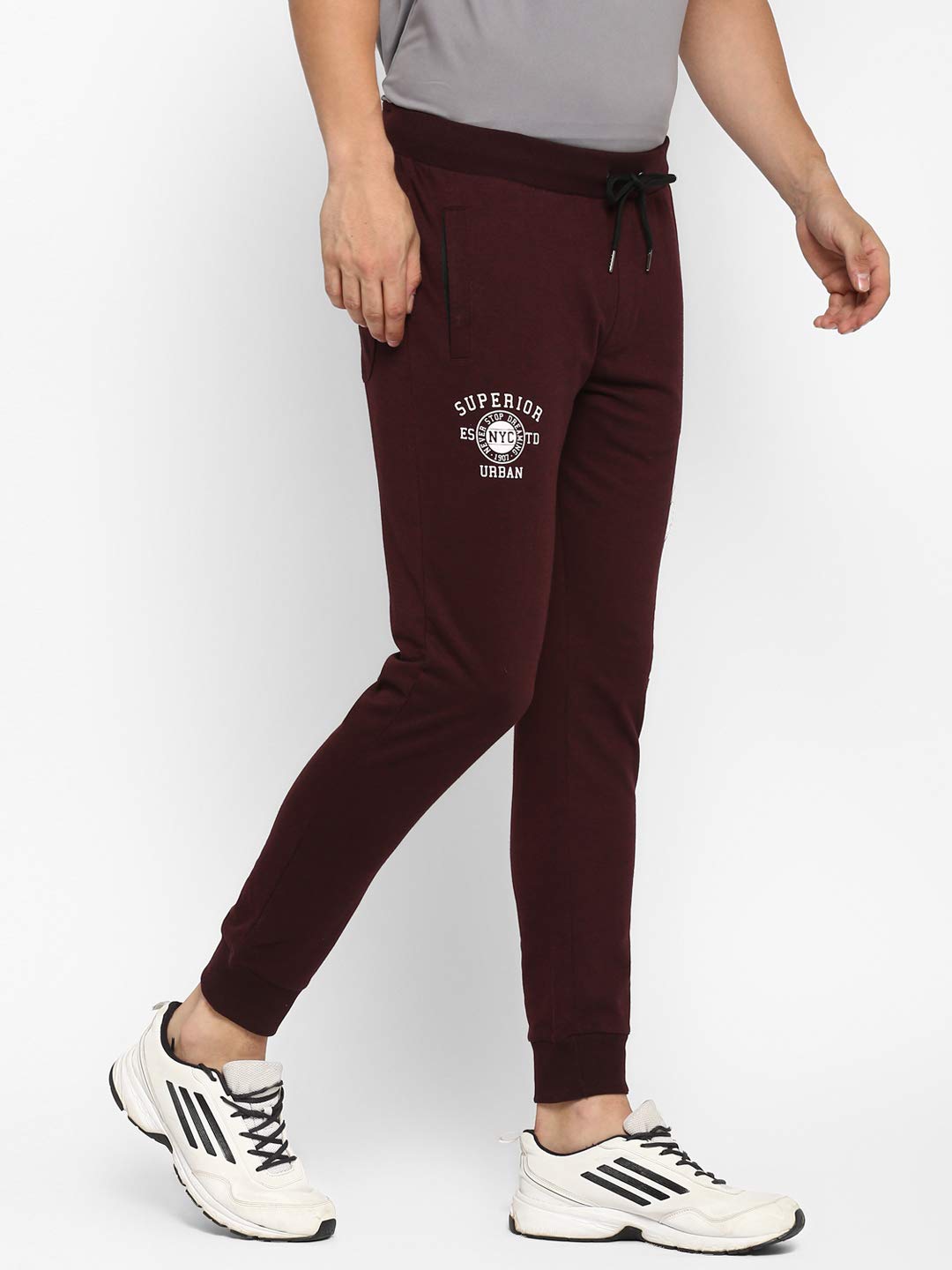 Alan Jones Clothing Men's Regular Fit Poly Cotton Track Pant