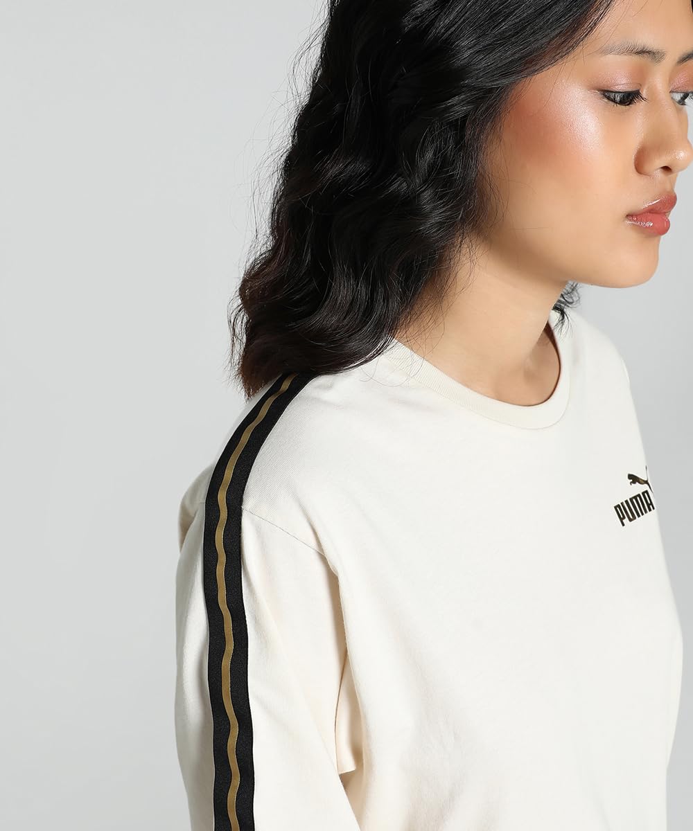 Puma Women's Solid Relaxed Fit T-Shirt