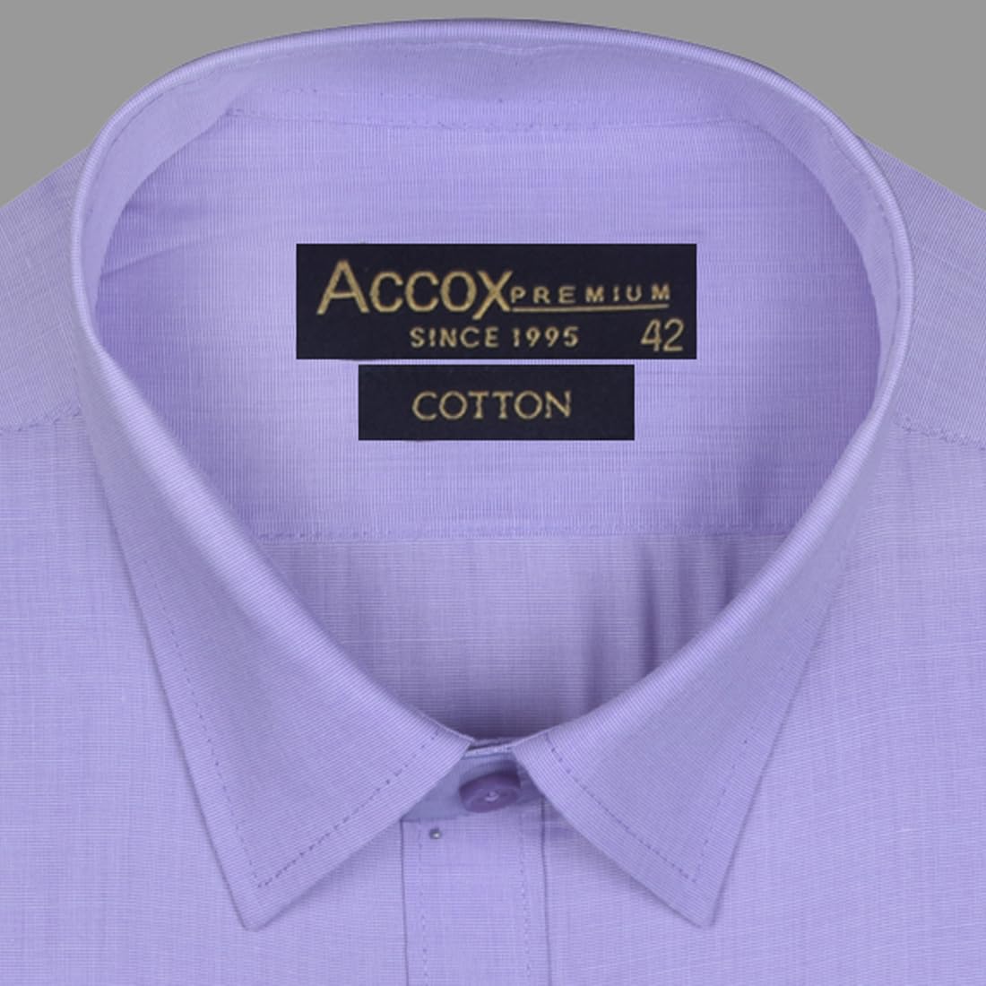 ACCOX Men's Cotton Full Sleeves Regular Fit Winter Wear Solid Plain Formal Shirt for Men (GCR291)