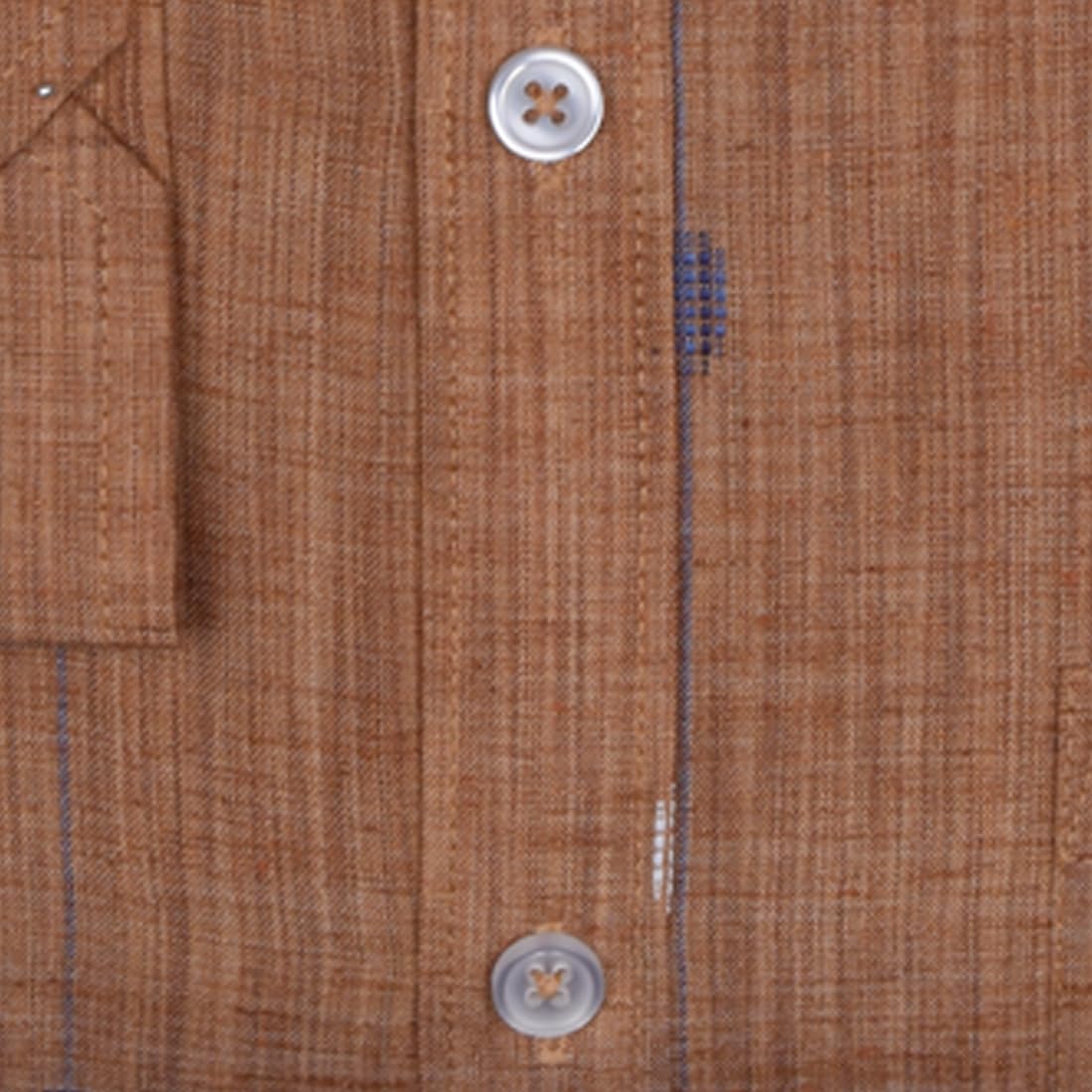 ACCOX Men's Breathable Cotton Linen Long Sleeves Regular Fit Printed Formal Shirt for Men (O_GCR349)