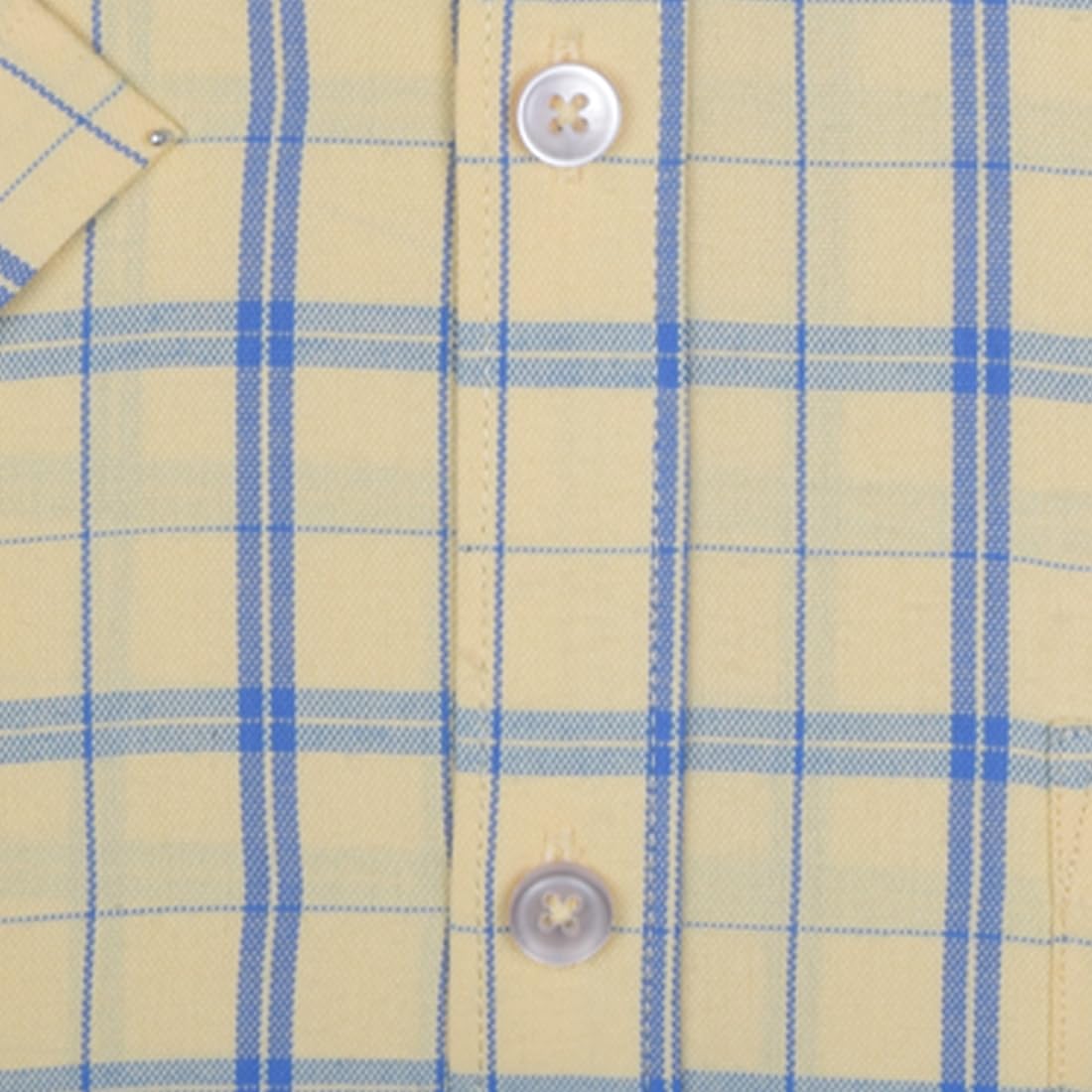 Accox Men's Cotton Checkered Formal Shirt (B0CY8NFGHW)