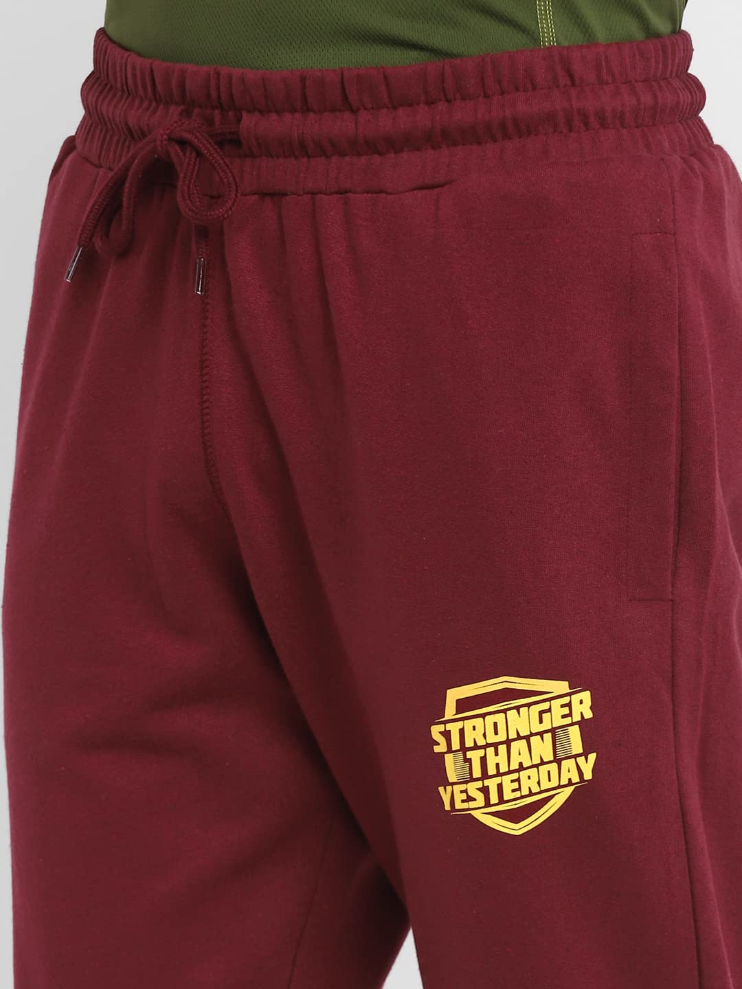 Alan Jones Clothing Men's Solid Cotton Joggers Track Pant