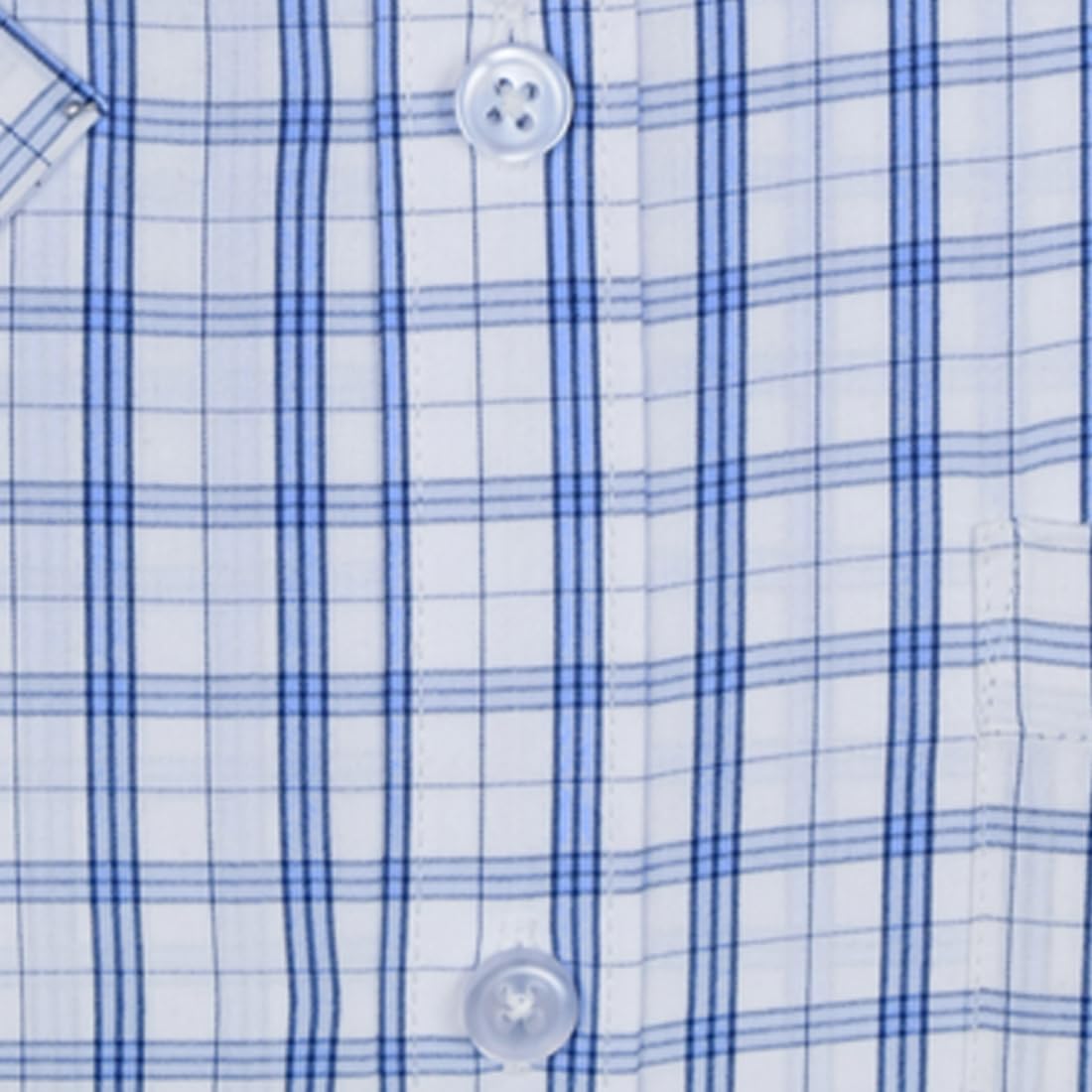 Accox Men's Cotton Checkered Formal Shirt (B0D5VKX8XW)