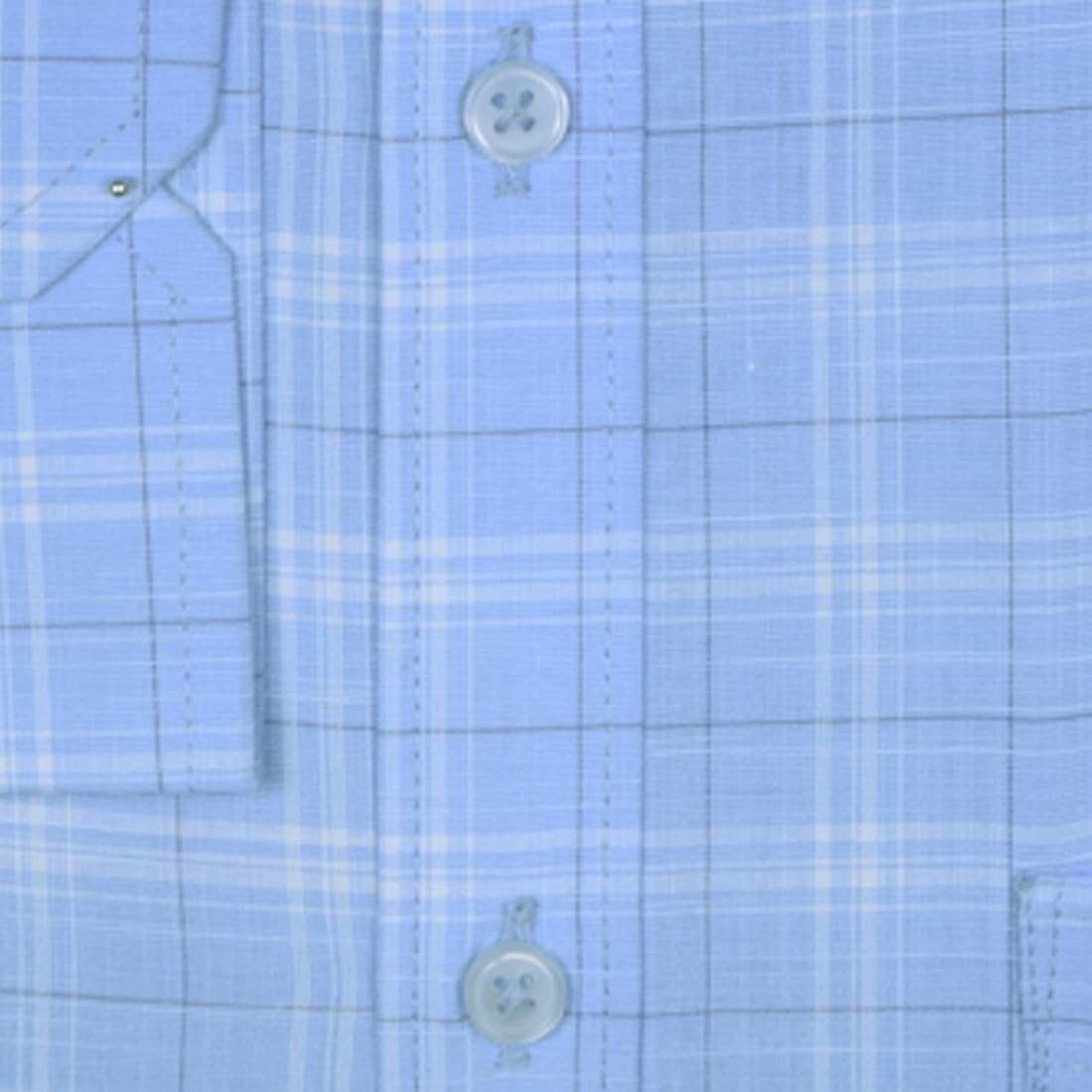 ACCOX Men's Breathable Cotton Full Long Sleeves Checkered Regular Fit Formal Shirt for Men (O_GCR397)