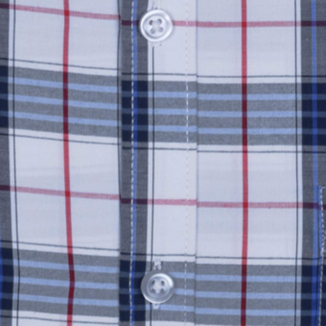 Accox Men's Cotton Checkered Formal Shirt (B08SBL5TZH)