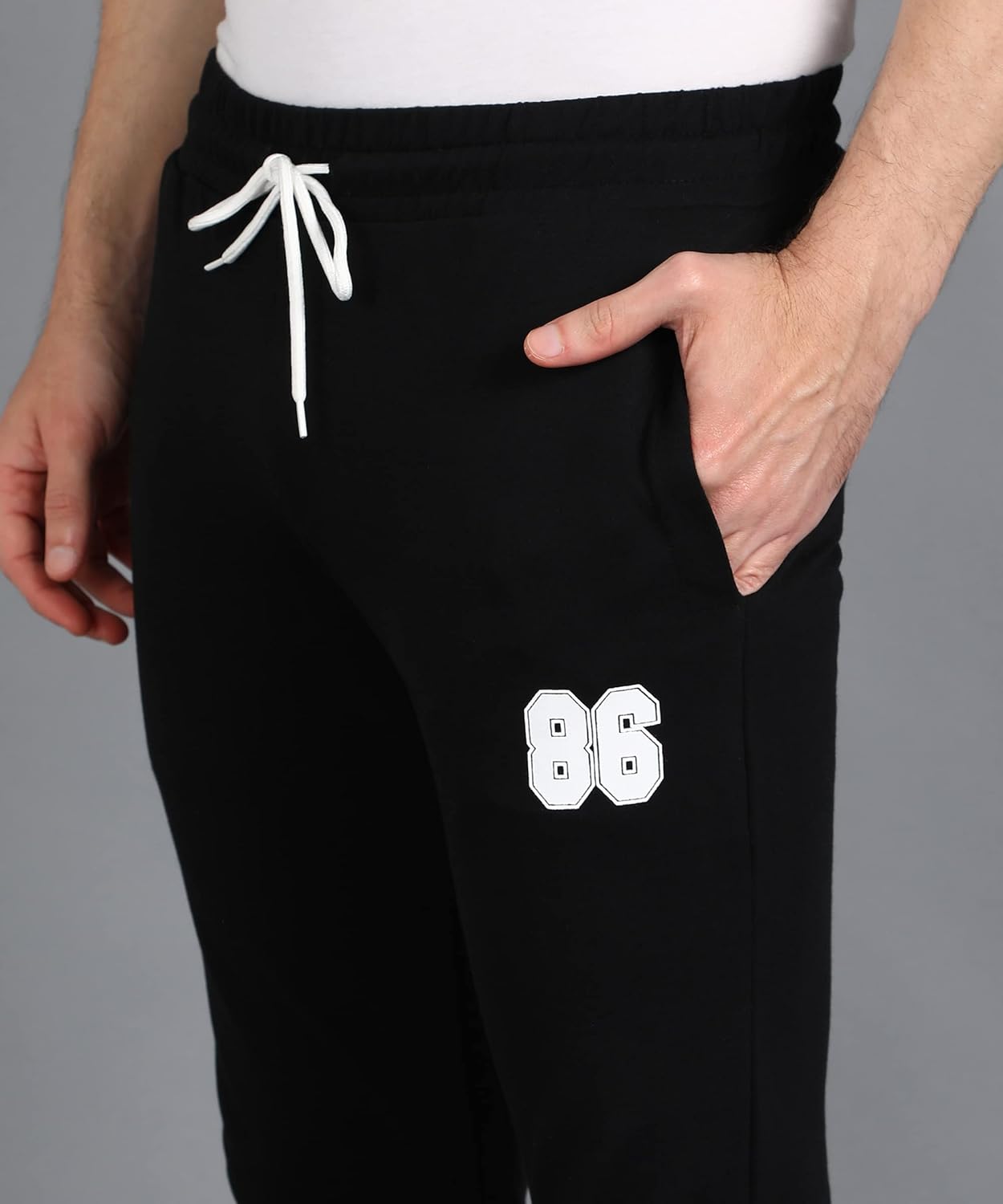 Alan Jones Clothing Men's Slim Fit Cotton Blend Track Pant