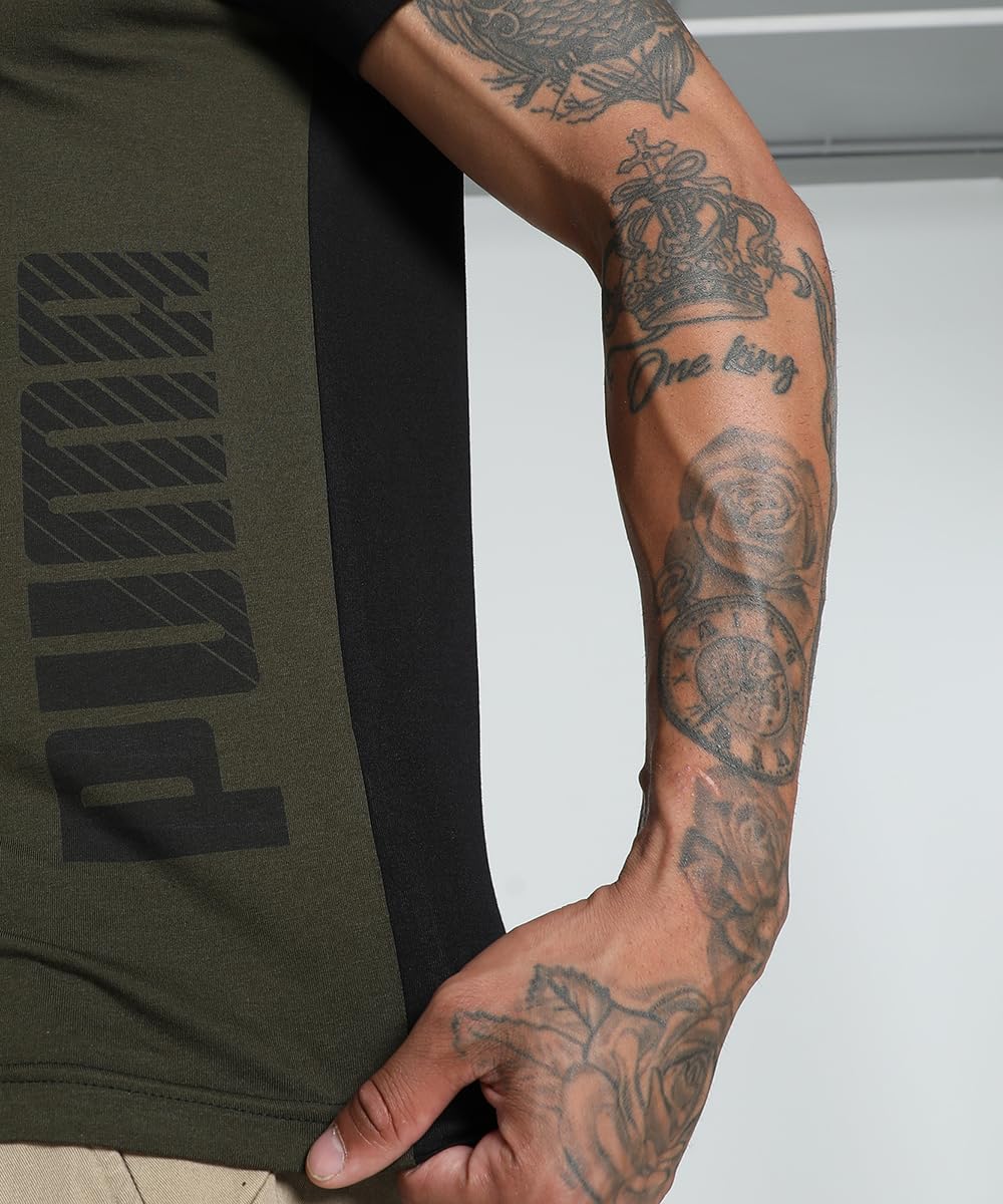 Puma Men's Printed Slim Fit T-Shirt