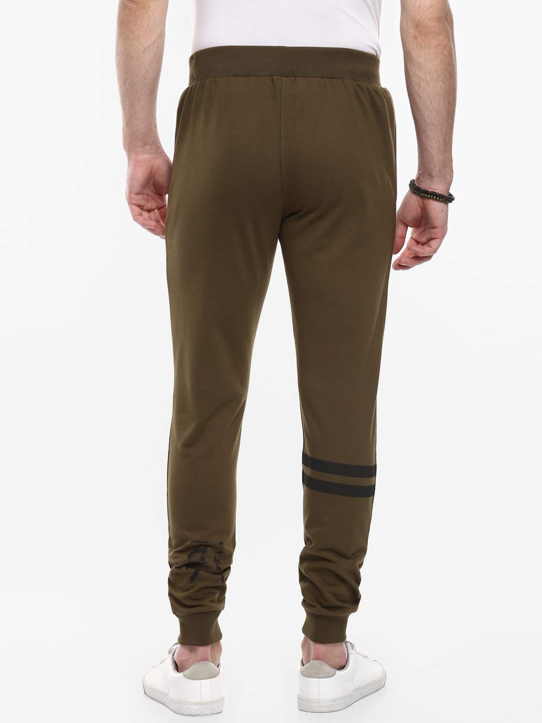 Alan Jones Clothing Men's Solid Slim Joggers Track Pants