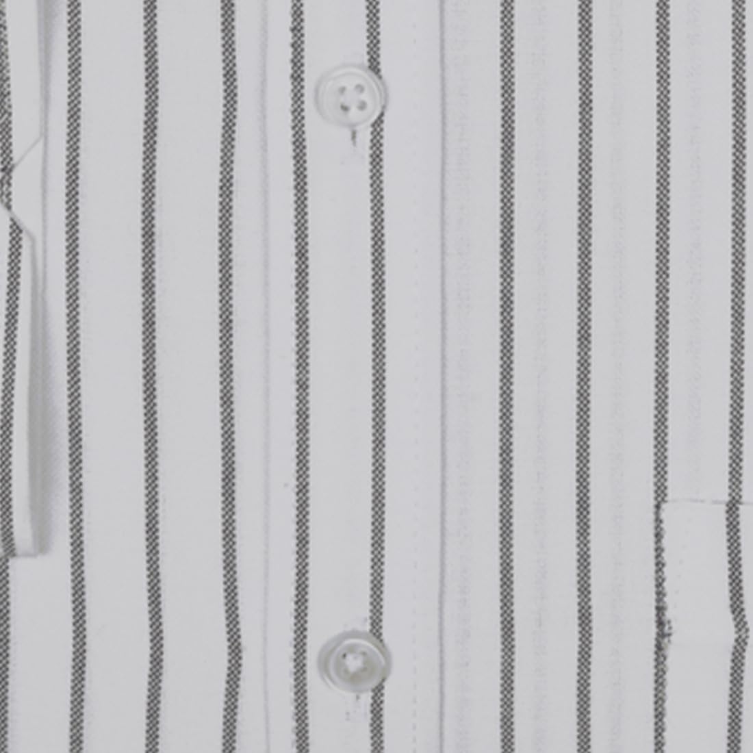 ACCOX Men's Breathable Cotton Full Long Sleeves Striped Regular Fit Formal Shirt for Men (O_GCR385)