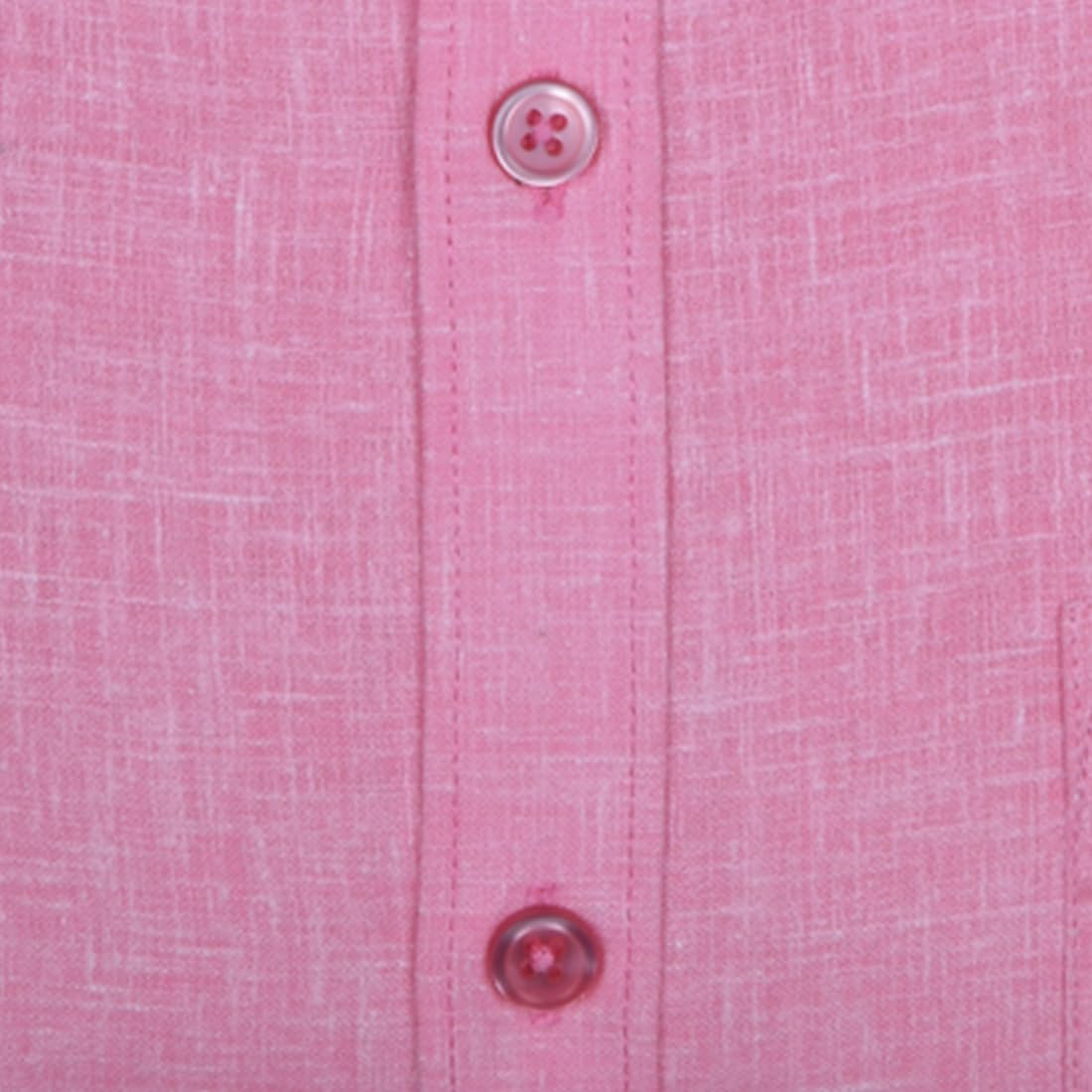 Accox Men's Cotton Linen Plain Formal Shirt (B0CVRR7DW8)