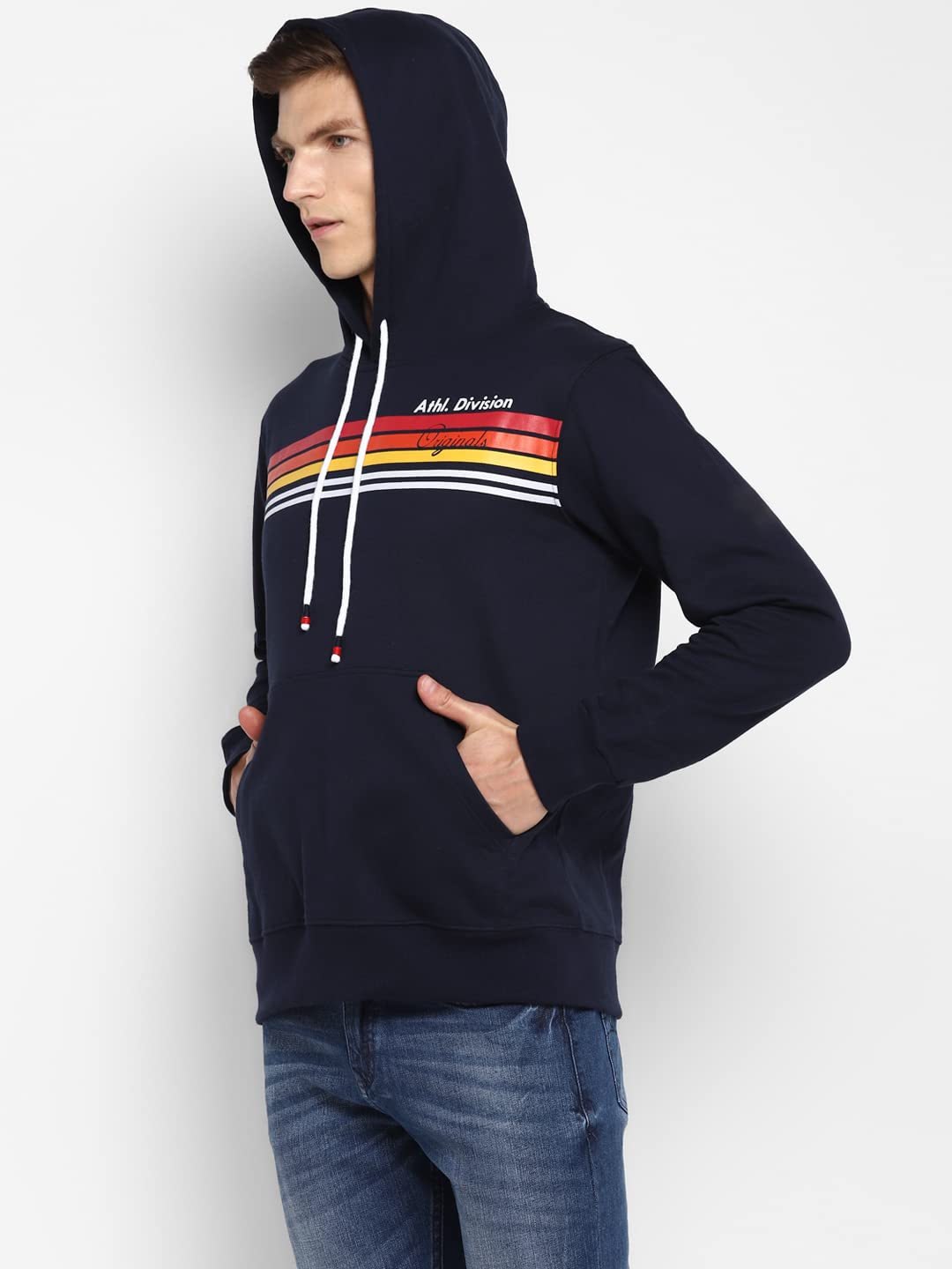 Alan Jones Clothing Men's Cotton Blend Hooded Neck Hooded Sweatshirt