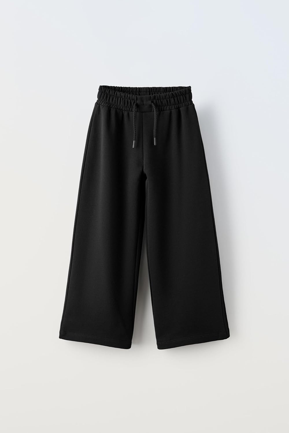 Alan Jones Clothing Solid Cotton Wide Legs Girls Trackpant