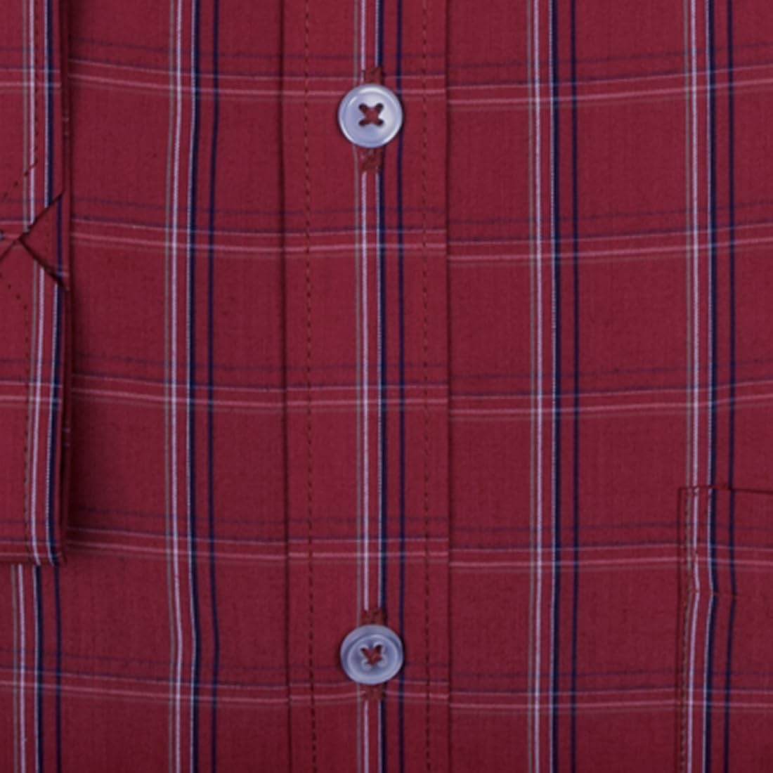 ACCOX Men's Breathable Cotton Full Long Sleeves Checkered Regular Fit Formal Shirt for Men (O_GCR392)