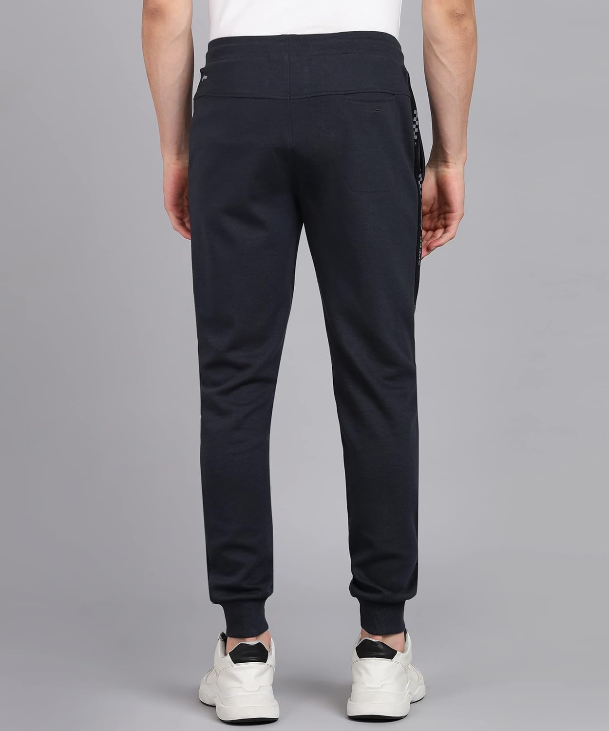 Alan Jones Clothing Men's Solid Cotton Joggers Track Pant