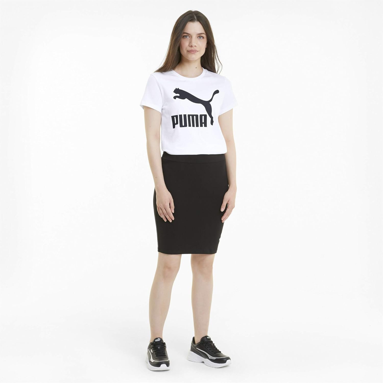 Puma Womens Regular Cotton Classics Logo Tee