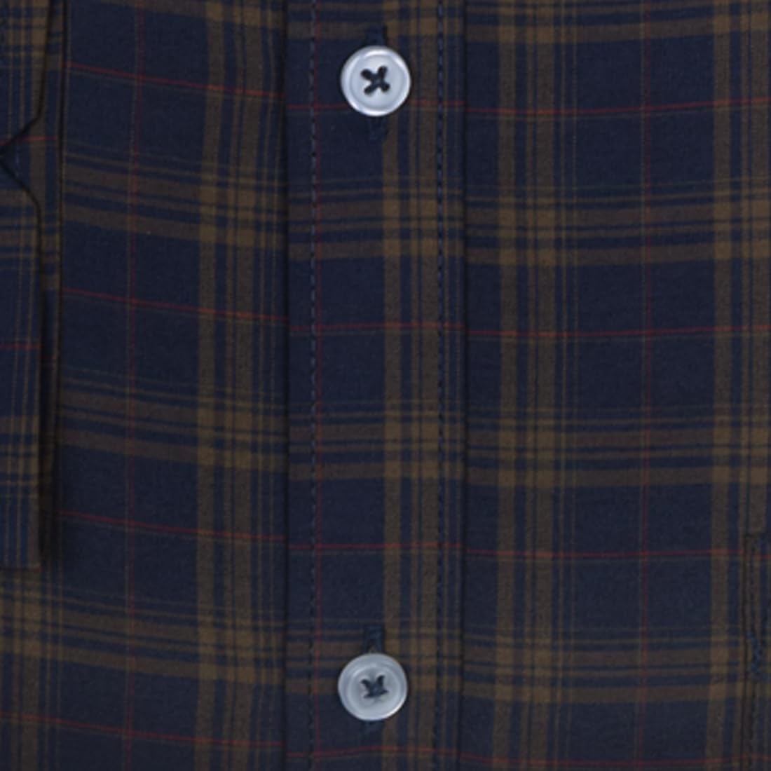 ACCOX Men's Breathable Cotton Full Long Sleeves Checkered Regular Fit Formal Shirt for Men (O_GCR395)