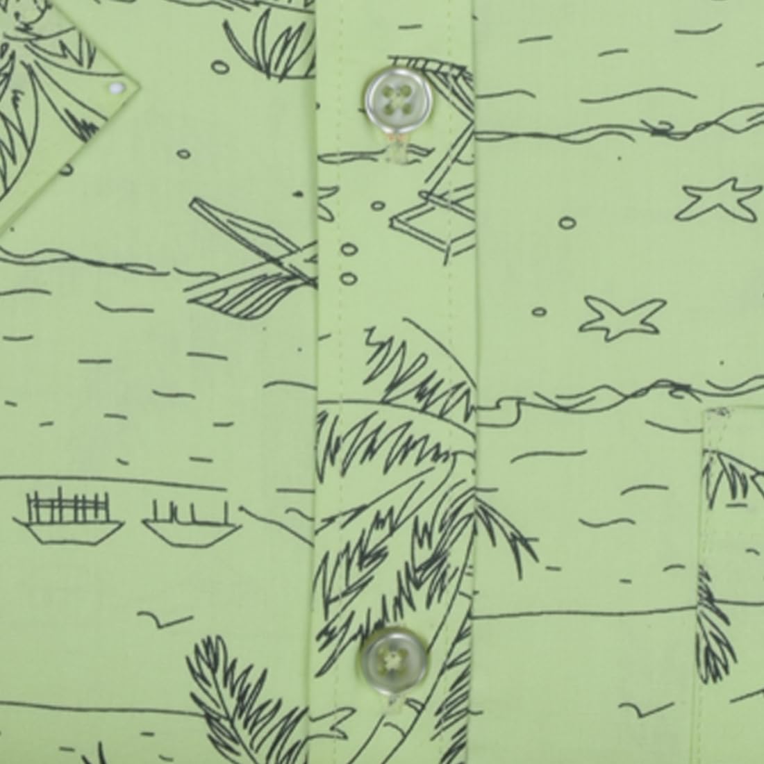 Accox Men's Cotton Printed Formal Shirt (B0D5VM17GW)