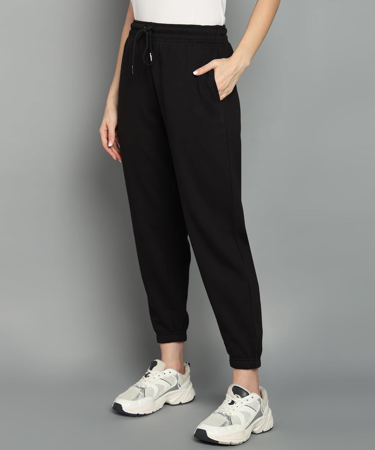 Alan Jones Clothing Women Fleece Jogger Regular Pants Winterwear