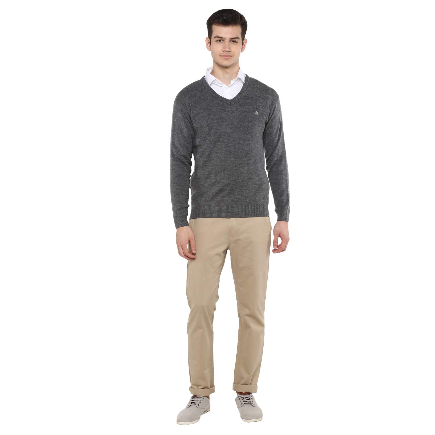Alan Jones Clothing Men's Acrylic V-Neck Sweater