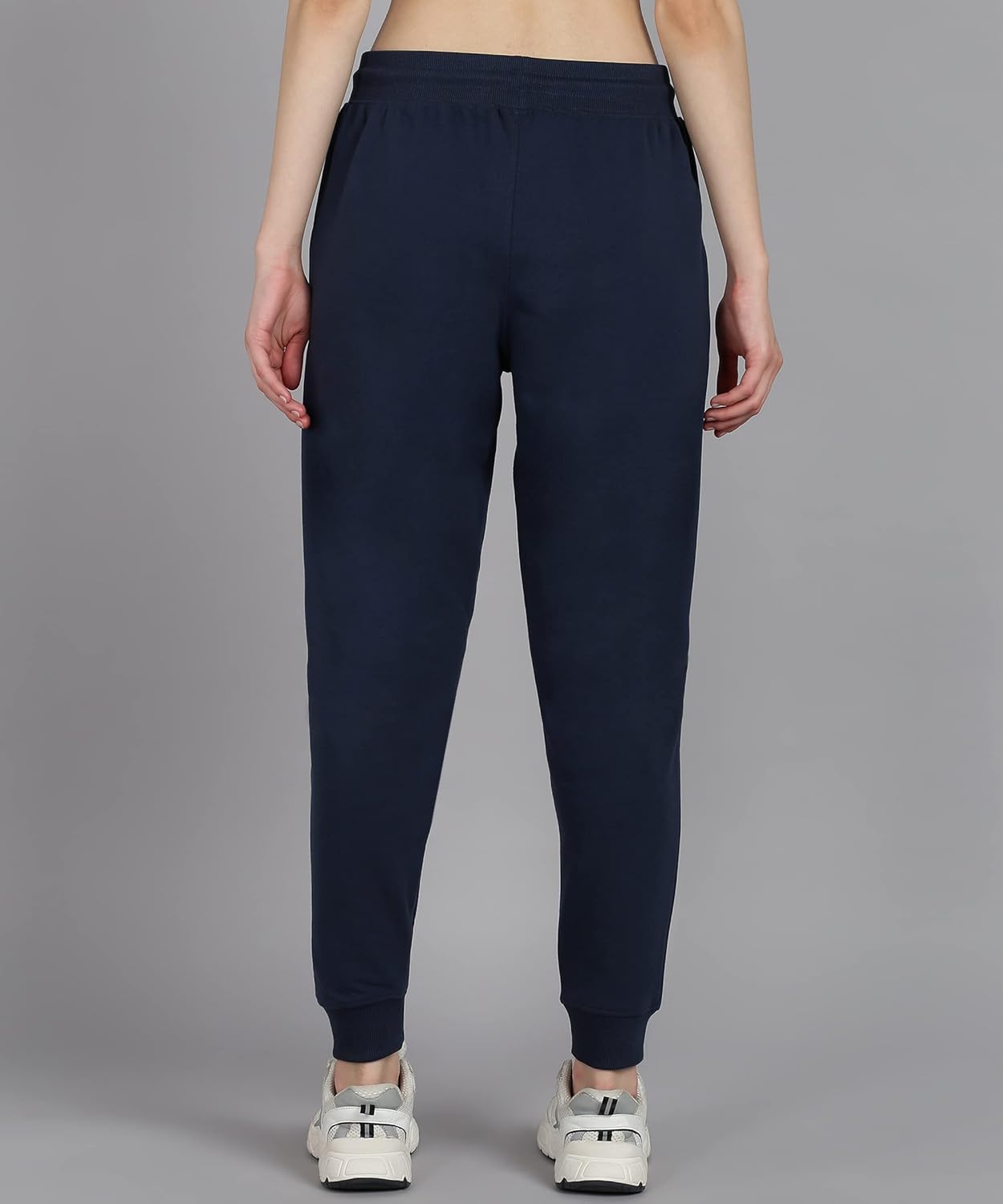 Alan Jones Clothing Women's Solid Comfort Fit Cotton Joggers Track Pant