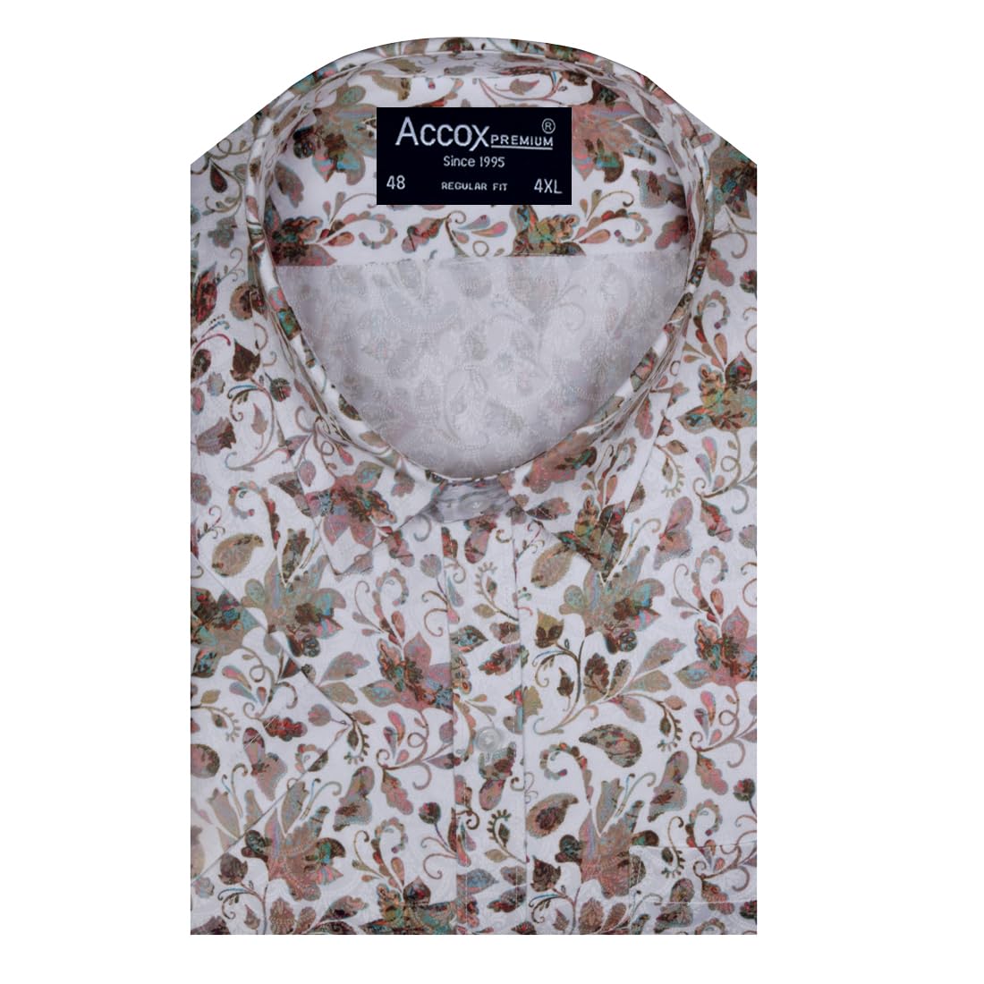 Accox Men's Cotton Printed Formal Shirt (B0DJ5KBQSP)