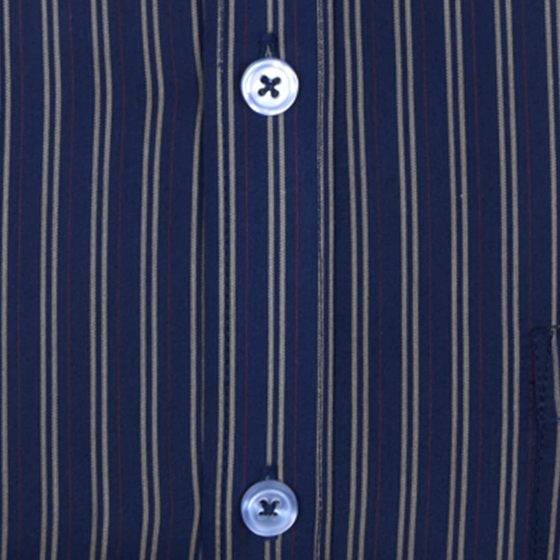 Accox Men's Cotton Striped Formal Shirt (B0BZ4QVJN2)