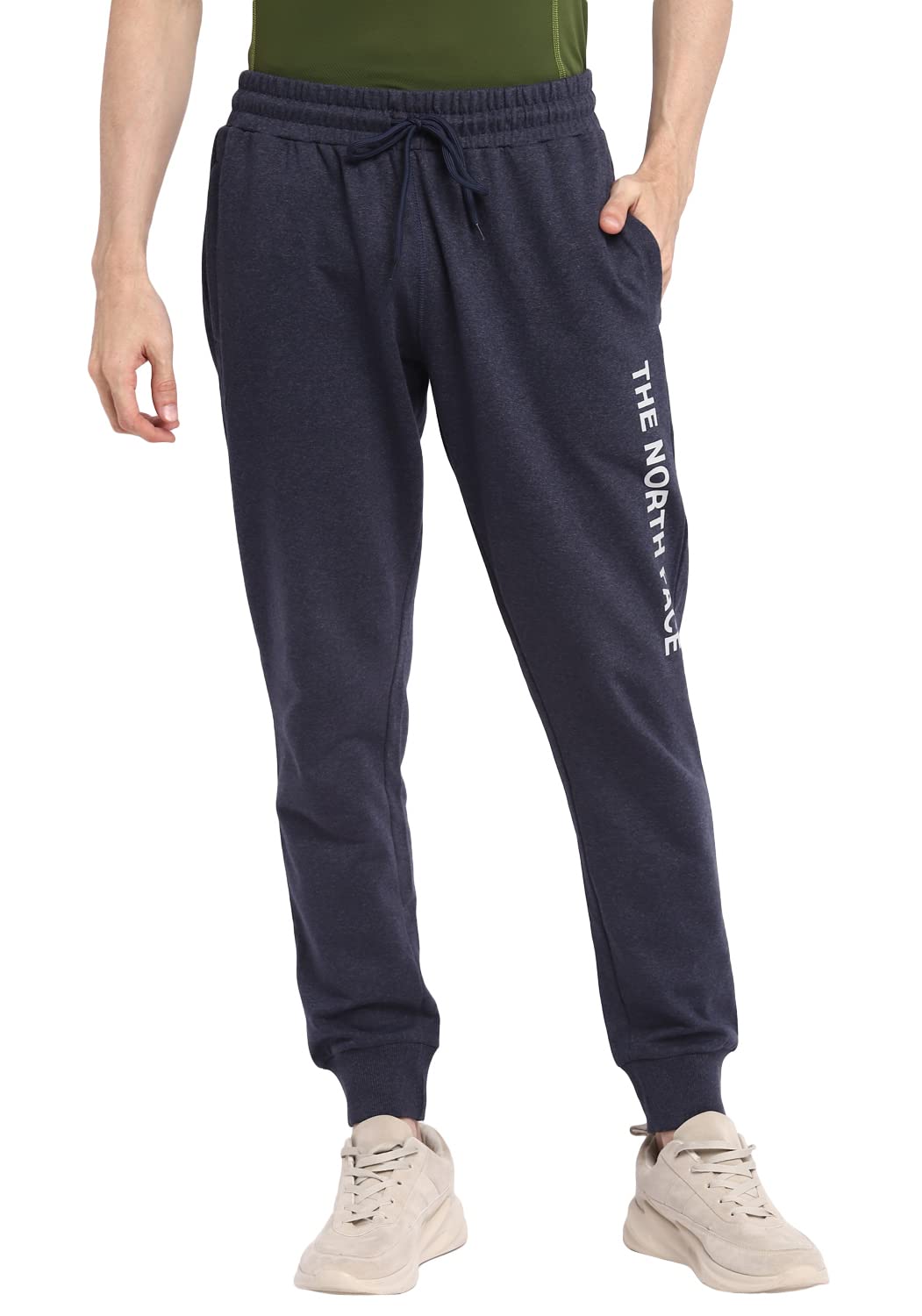 Alan Jones Clothing Men's Slim Solid Cotton Joggers Track Pant