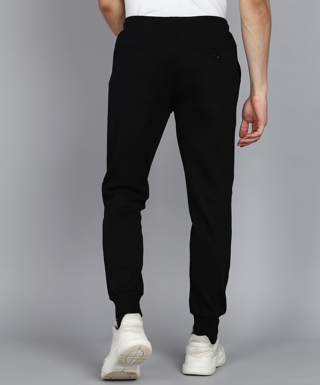 Alan Jones Clothing Men's Solid Regular Fit Cotton Joggers Track Pant