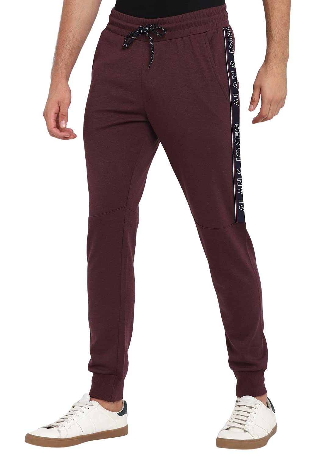 Alan Jones Clothing Men's Side Tape Joggers Track Pants