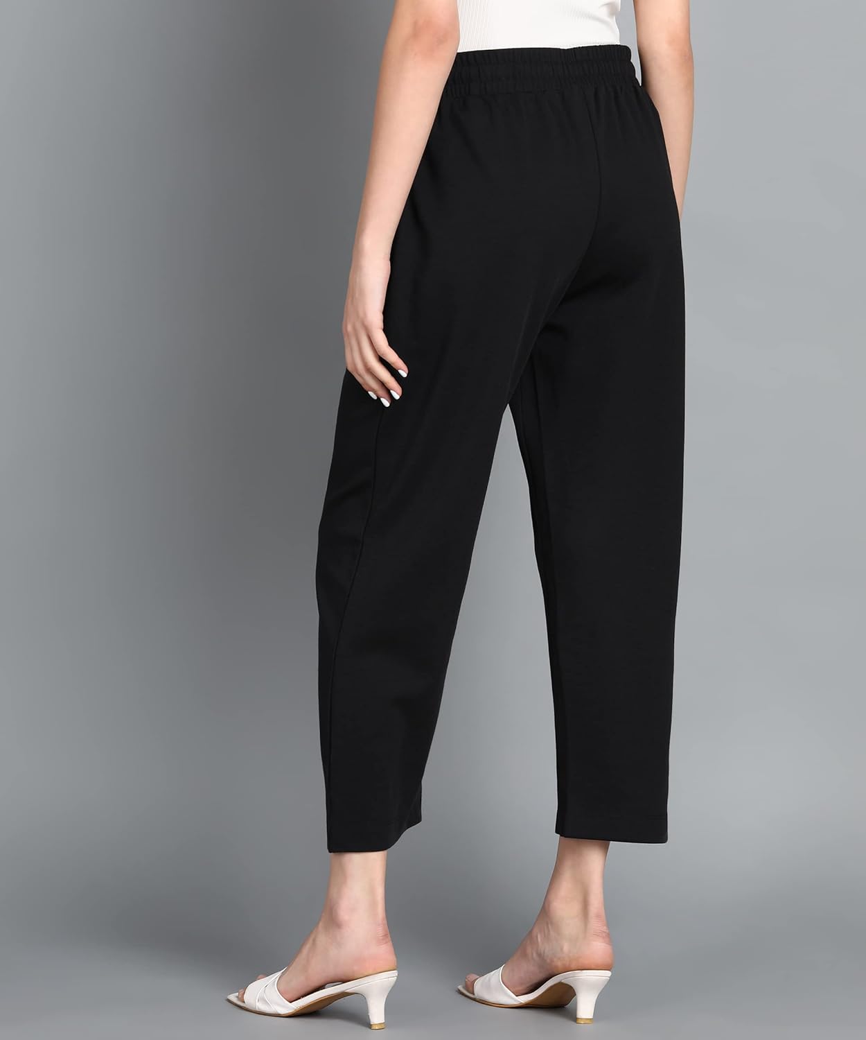 Alan Jones Clothing Women's Relax Fit Ankle Length Relaxed Pants