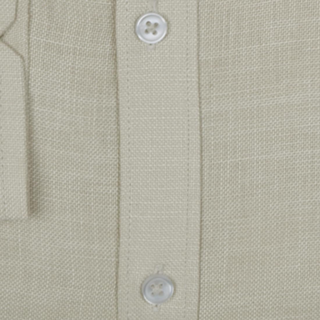 ACCOX Men's Breathable Cotton Linen Full Sleeves Regular Fit Plain Formal Shirt for Men (S_GCR365)