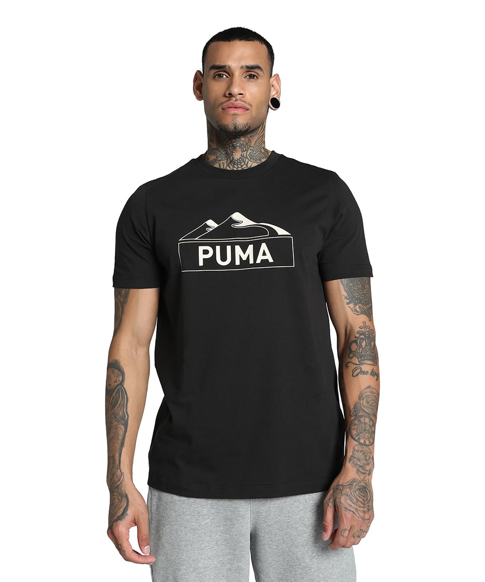 Puma Men's Graphic Print Regular Fit T-Shirt