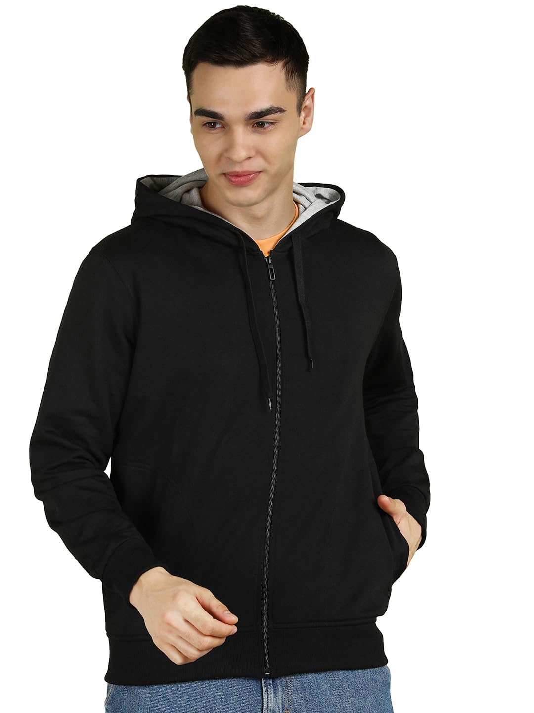 Alan Jones Clothing Men's Cotton Hooded Sweatshirt-1