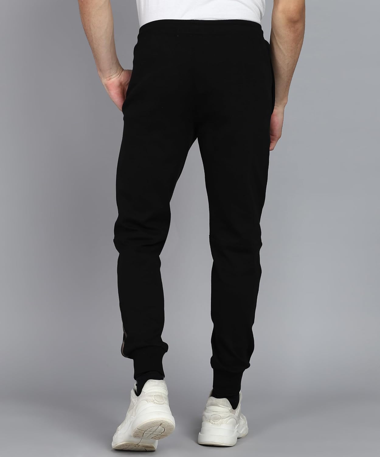 Alan Jones Clothing Men's Tape Cotton Joggers Track Pant