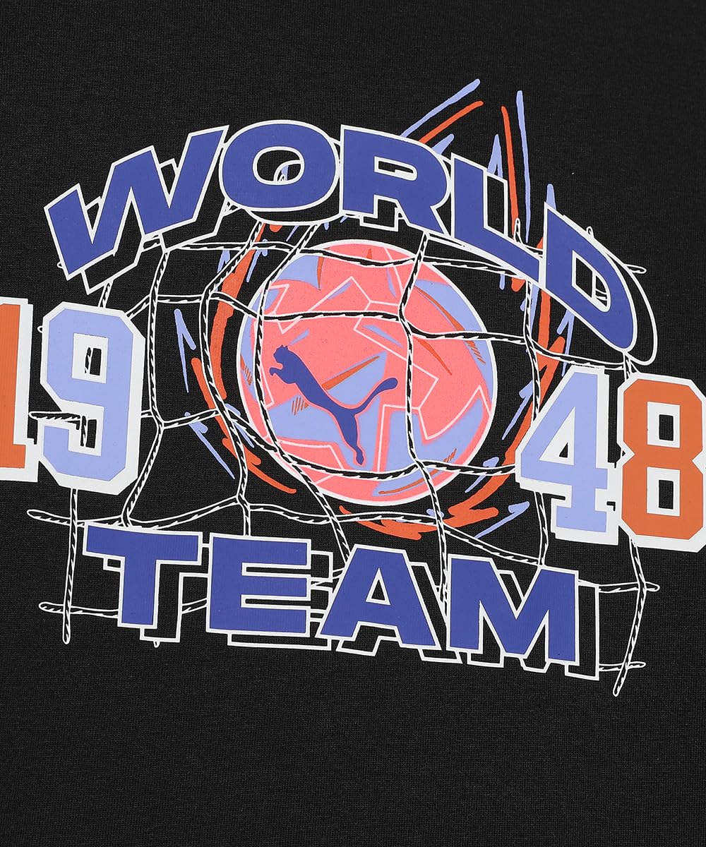 Puma Boy's Graphic Print Regular Fit T-Shirt