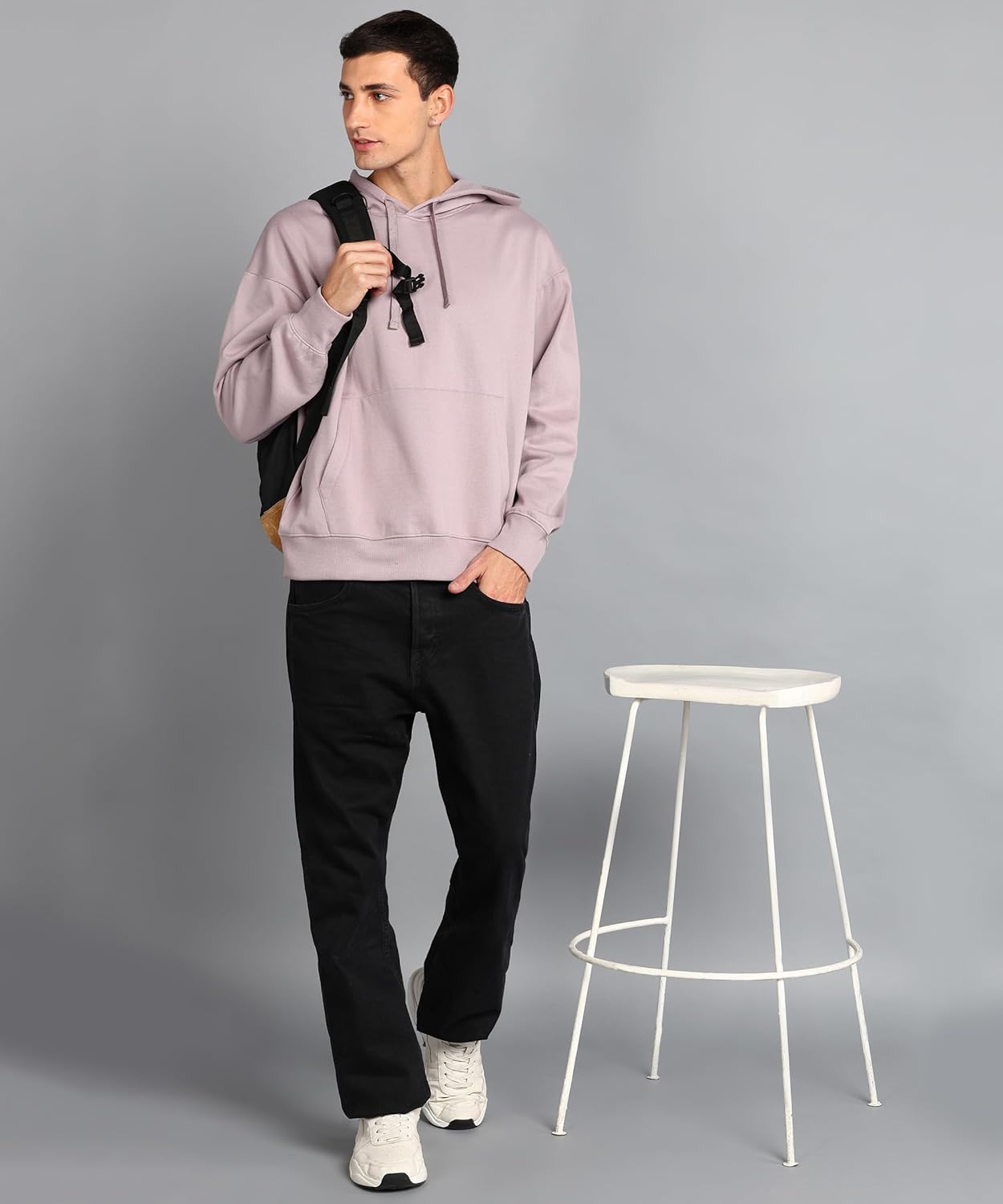 Alan Jones Clothing Men's Cotton Oversize Hooded Hoodie-2