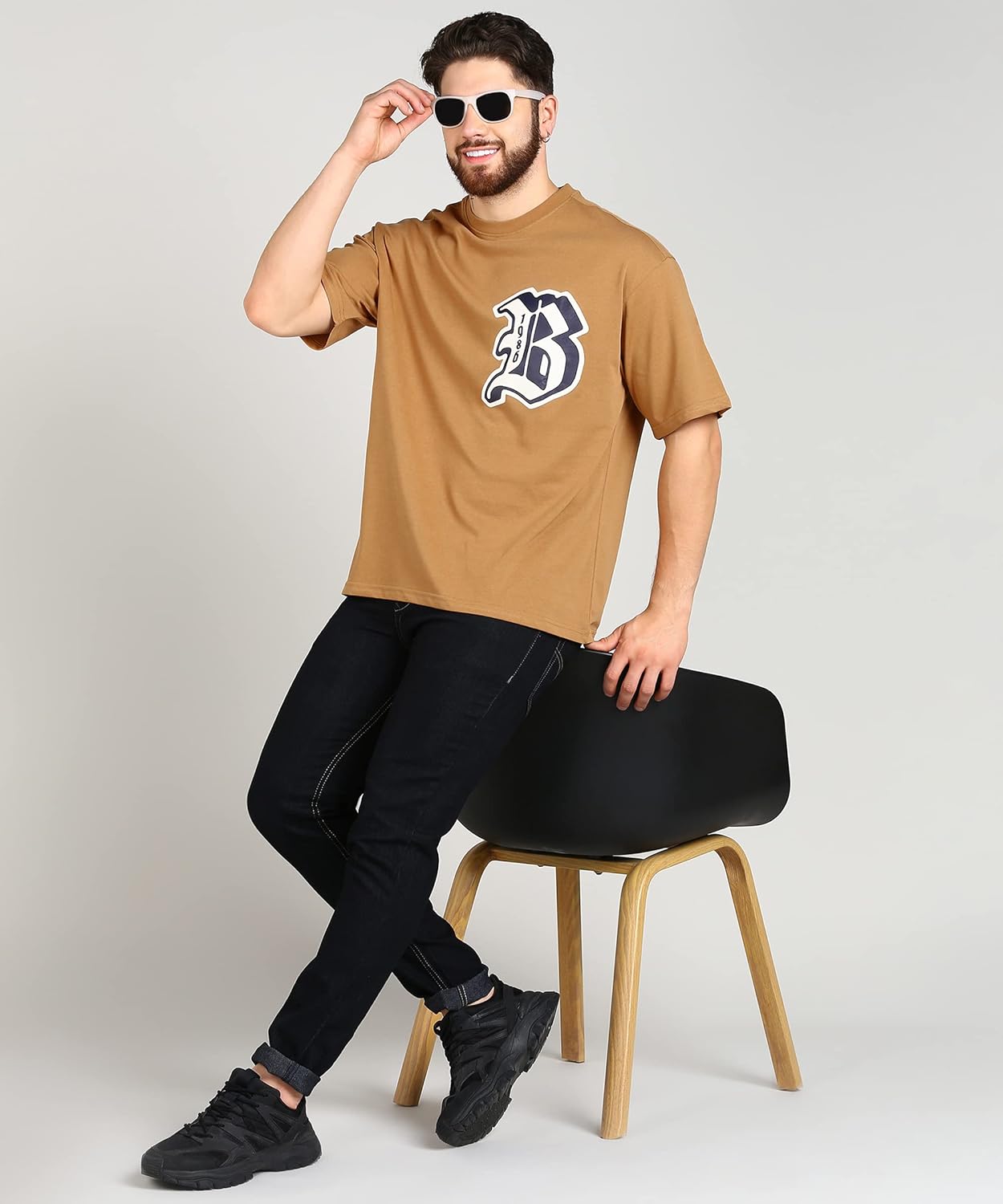 Alan Jones Clothing Men's Printed Premium Heavy Gauge Cotton Oversized T-Shirt-3