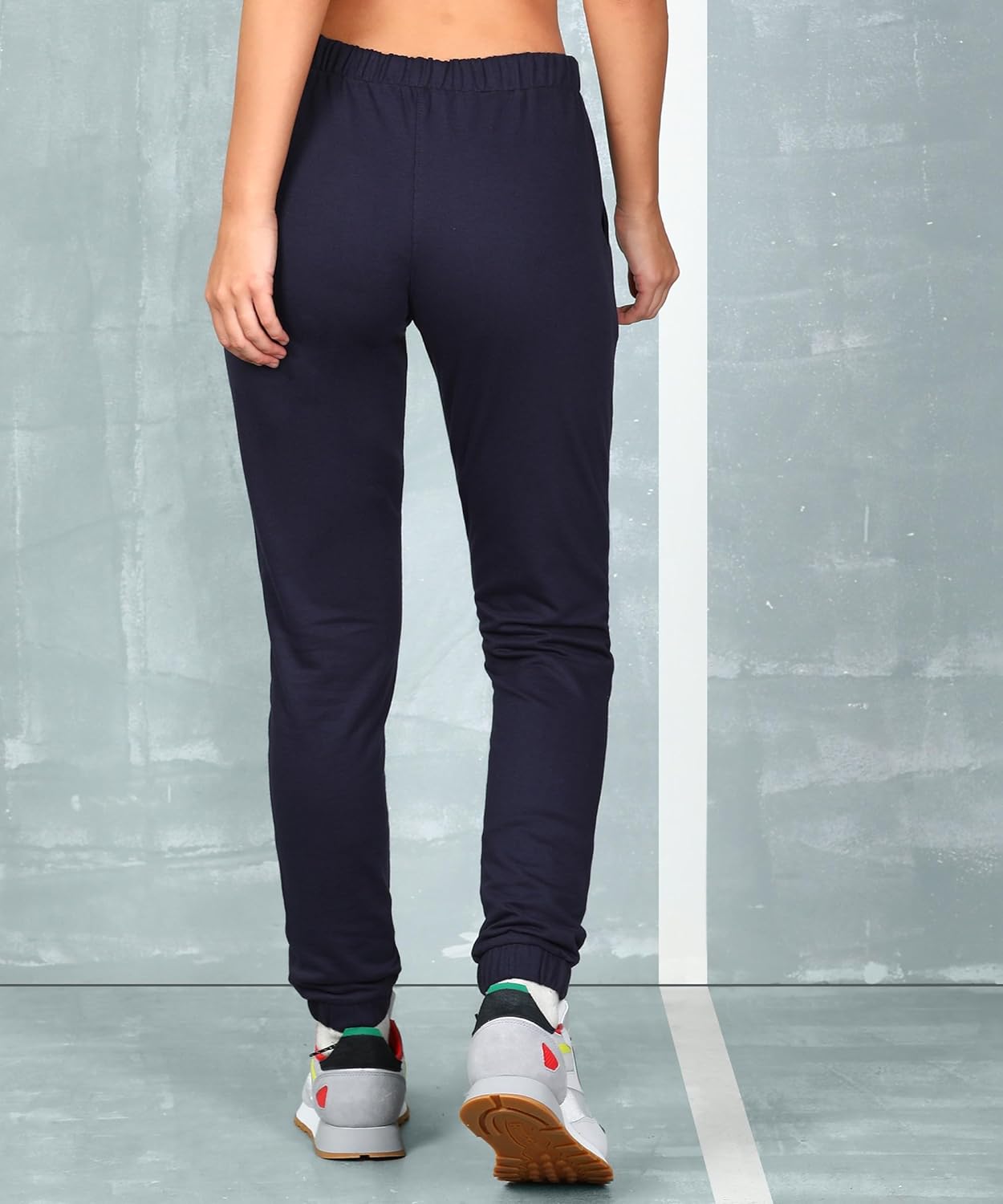 Alan Jones Clothing Women's Solid Slim Fit Joggers Track Pants