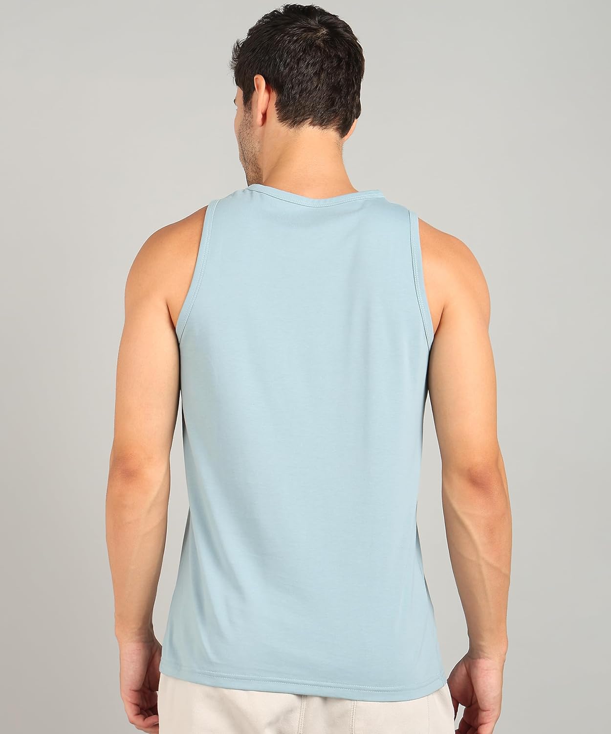 Alan Jones Clothing Men's Cotton Sleeveless Regular Fit T-Shirt-4