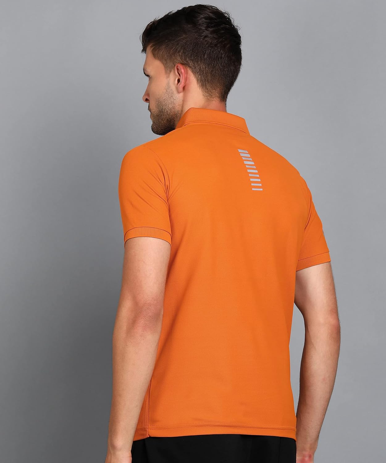 Alan Jones Clothing Men's Solid Polo Slim Fit T-Shirt-3