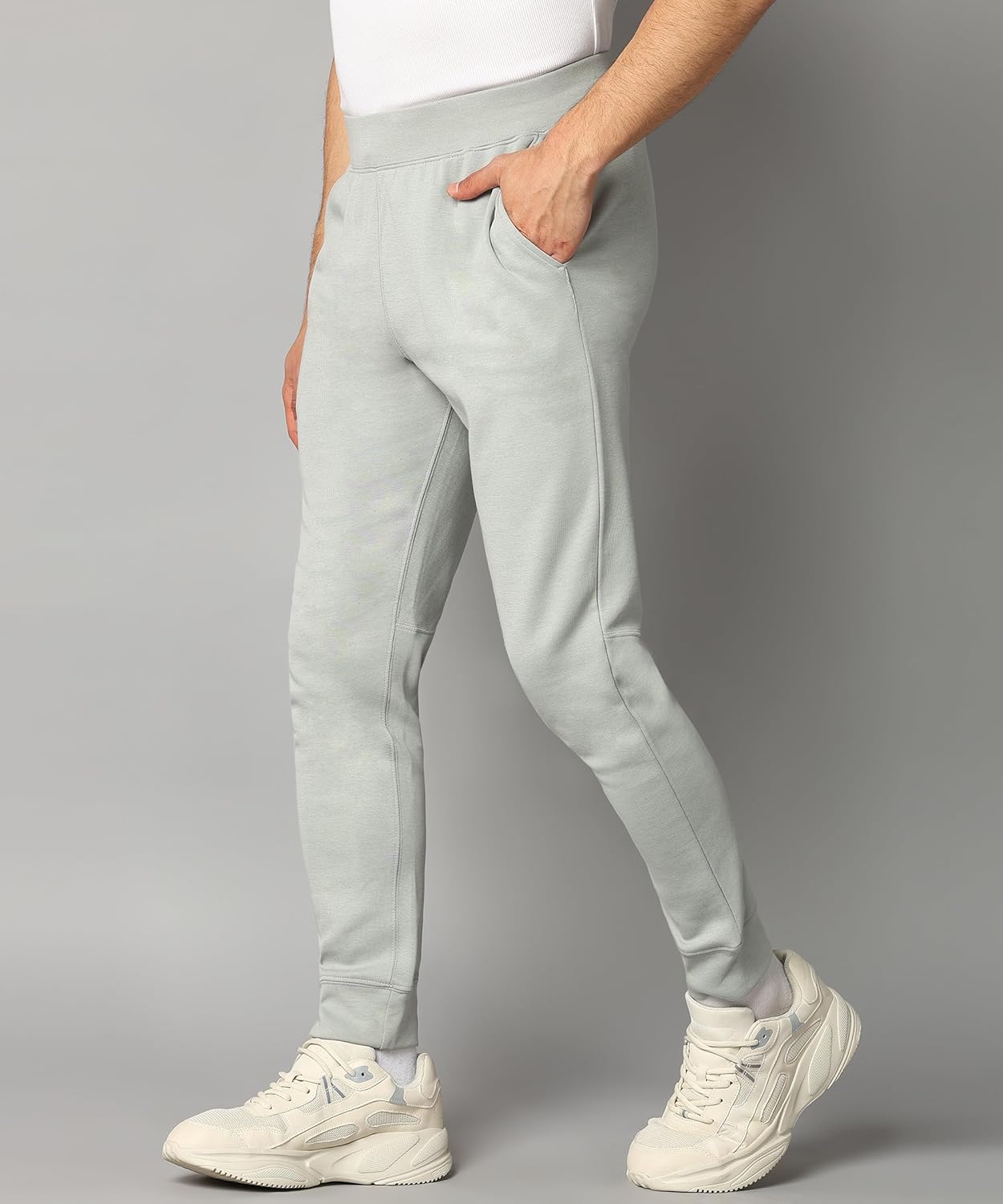 Alan Jones Clothing Men's Stretchable Solid Cotton Trackpant-3