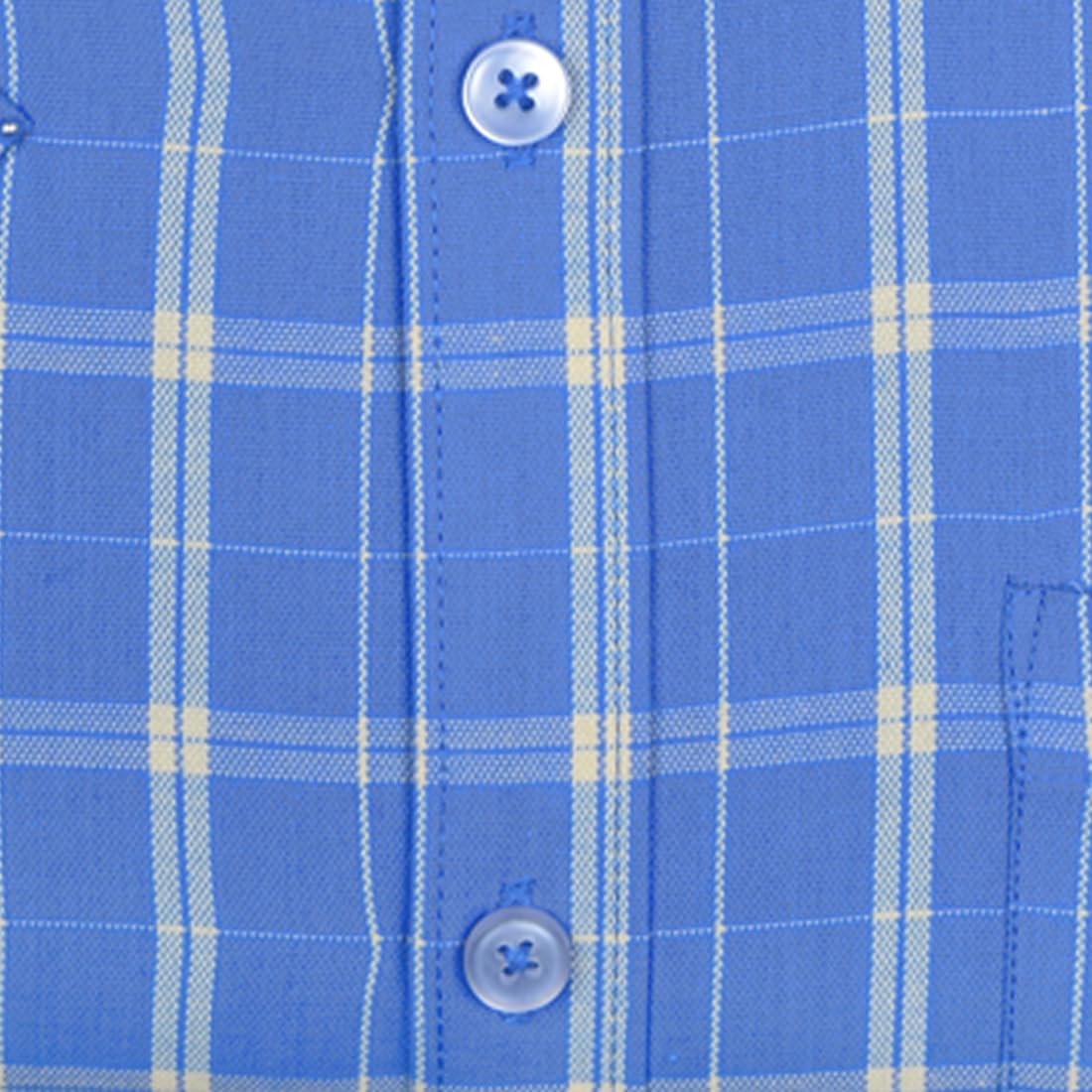 Accox Men's Cotton Checkered Formal Shirt (B0CY8KQZYD)