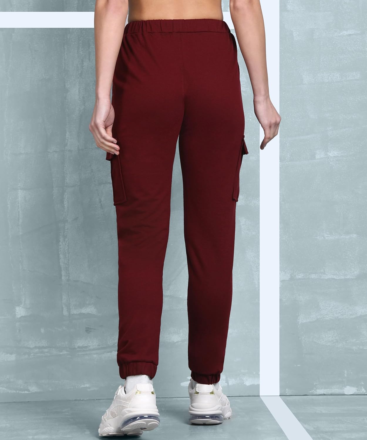 Alan Jones Clothing Women's Cargo Slim Fit Joggers Track Pants
