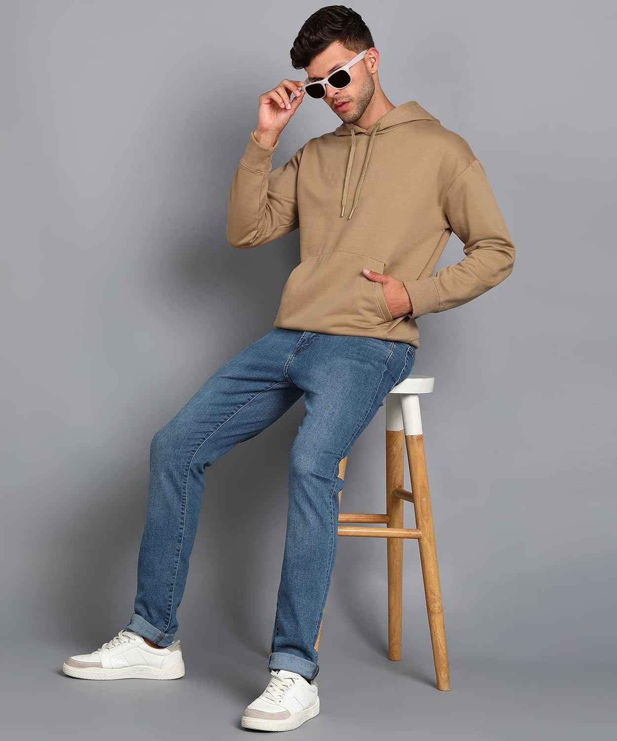 Alan Jones Clothing Men's Cotton Oversize Hooded Hoodie