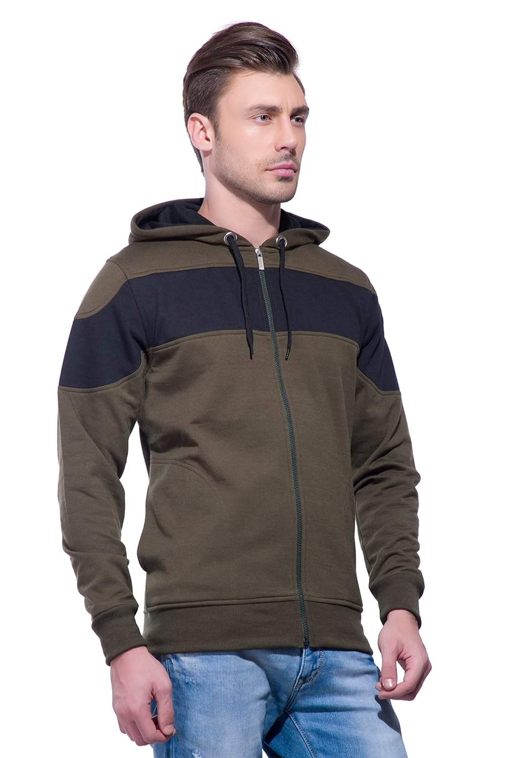 Alan Jones Clothing Men's Cotton Hooded Neck Sweatshirt-2