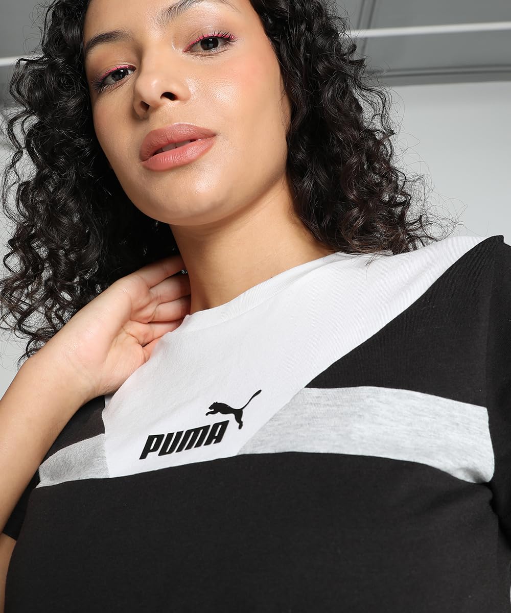 Puma Women's Color Block Regular Fit T-Shirt