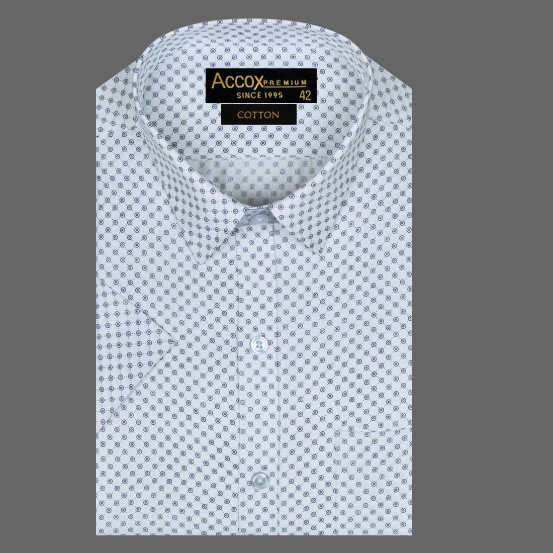 Accox Men's Cotton Printed Formal Shirt (B0CXJMDNJ4)