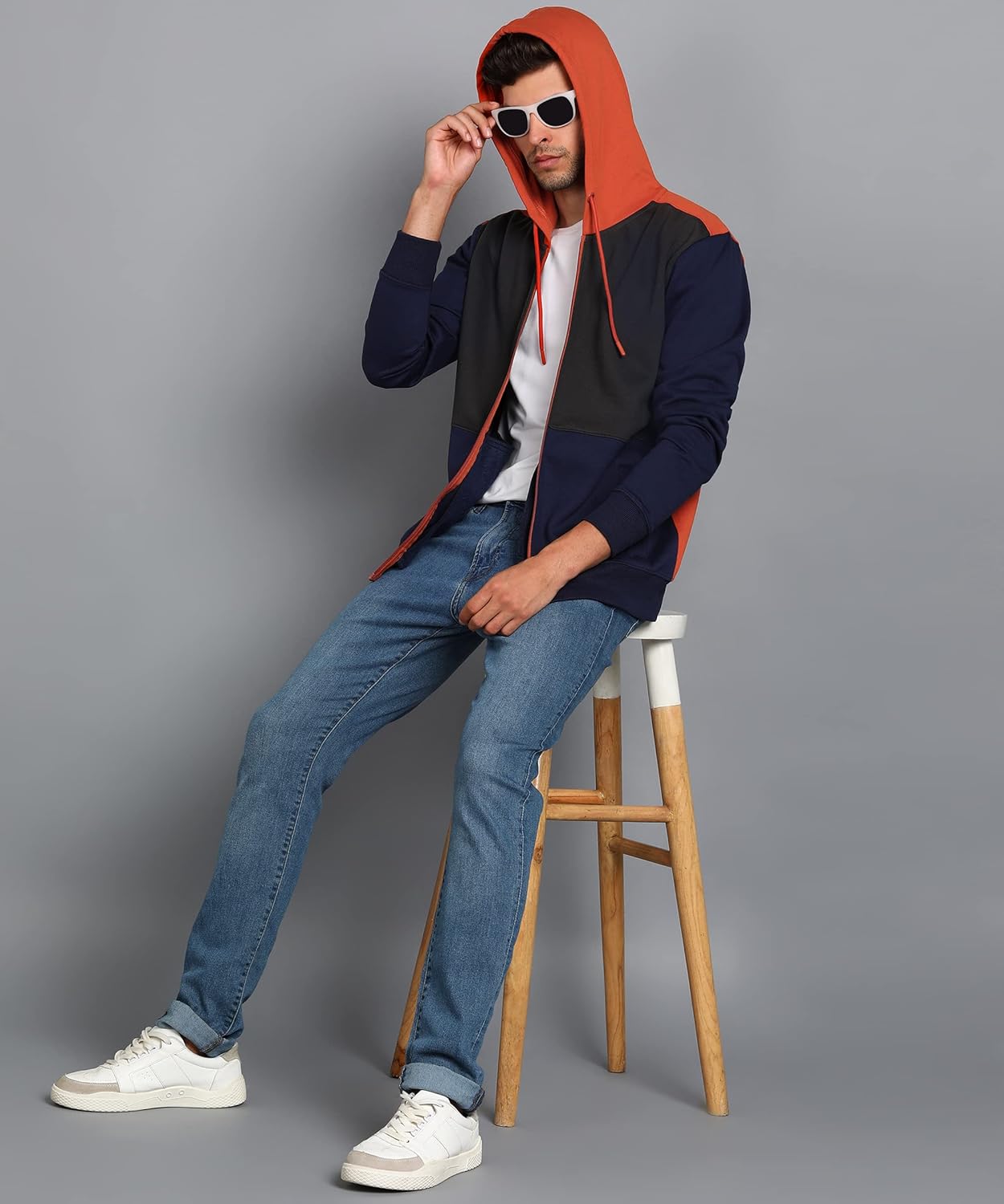 Alan Jones Clothing Men's Cotton Blend Hooded Neck Hoodies